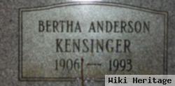 Bertha Anderson Kensinger