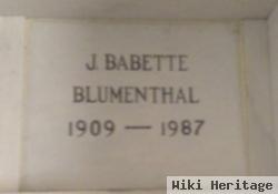 J Babette Blumenthal