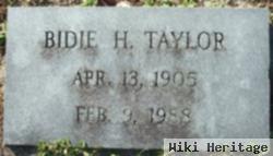 Bidie H Taylor