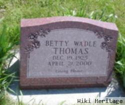 Betty Wadle Thomas