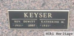 Rev Dewitt Keyser