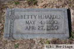Elizabeth "betty" Hill Harden