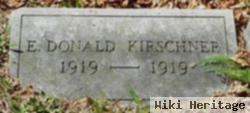 E Donald Kirschner