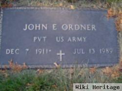 John E Ordner