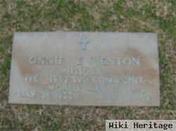 Onnie E Denton