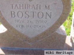 Tahirah M Boston