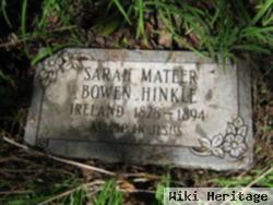 Sarah Mateer Bowen Hinkle