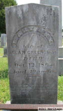 Mary Ann Emery Greenough