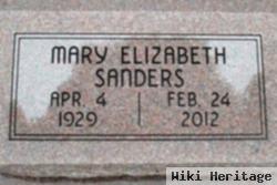 Mary Elizabeth Glazner Sanders