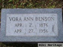 Vora Anne Reddell Benson