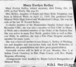 Mary Evelyn Tompkins Kelley