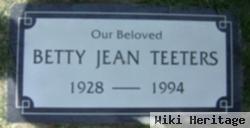 Betty Jean Snow Teeters