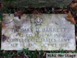 Thomas D Barrett
