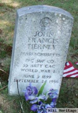 Pfc John Francis Tierney