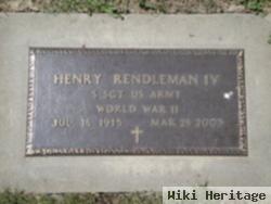 Henry Rendleman, Iv