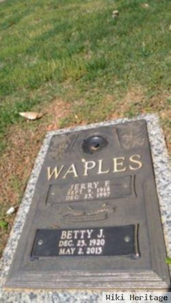 Betty J Waples