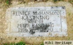 Runice M. Hanson Kastning