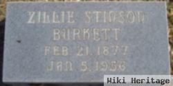 Zillie Ann Stinson Burkett