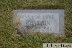 Anna M. Lowe Wharton