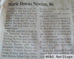 Mary Marie Downs Newton