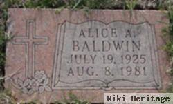 Alice A Baldwin