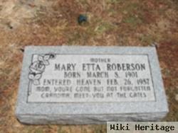 Mary Etta Threet Roberson