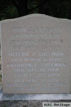 Margaret M Coleman Sullivan