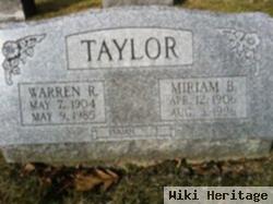 Miriam Beatrice Shick Taylor