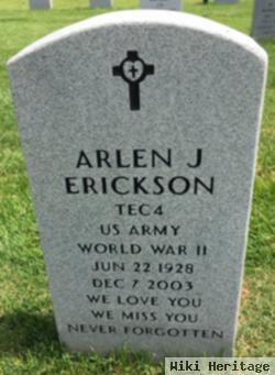 Arlen J Erickson