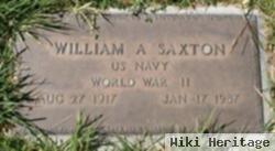 William A Saxton, Sr