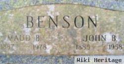 John B Benson