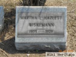 Martha L. Hazlett Wiskemann