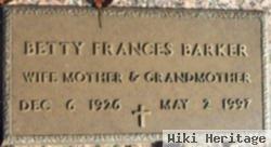 Betty Frances Barker