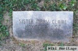 Sr Elizabeth "m. Claire" Hoxmeier