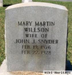 Mary Martin Willson Snyder