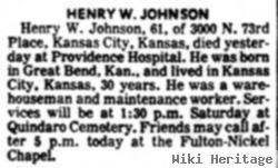 Henry W Johnson