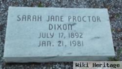 Sarah Jane "sally" Proctor Dixon