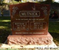 Bertram Z "bert" Mutnick