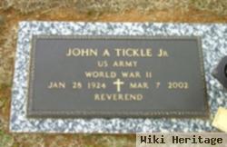 Rev John Arthur Tickle, Jr