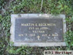 Pvt Martin E Beckwith