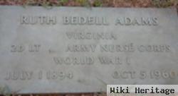 2Lt Ruth Eliza Bedell Adams