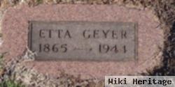 Henrietta "etta" Gilbert Geyer