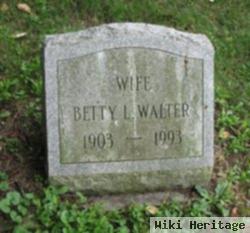 Betty L Walter