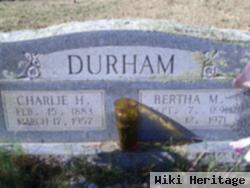 Bertha M. Durham