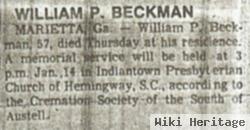 William Peter Beckman