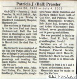 Patricia Jean Ball Pressler