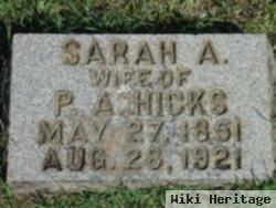 Sarah A Hicks