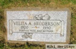 Velita A. Broderson