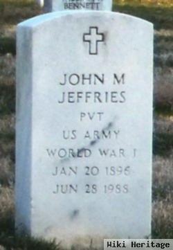 John M Jeffries