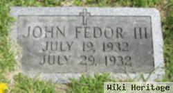 John Fedor, Iii